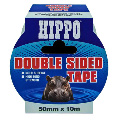 Product image for Tembe Hippo 50mm X 10m Double Sided Tape