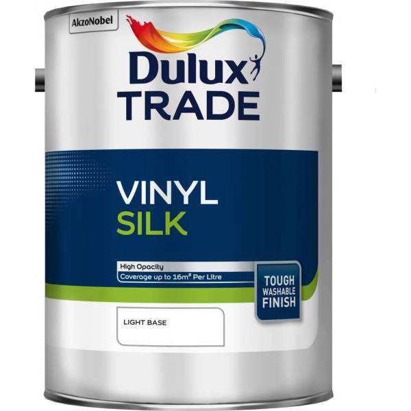 Product image for Dulux Trade Vinyl Silk Medium Base 2.5ltr