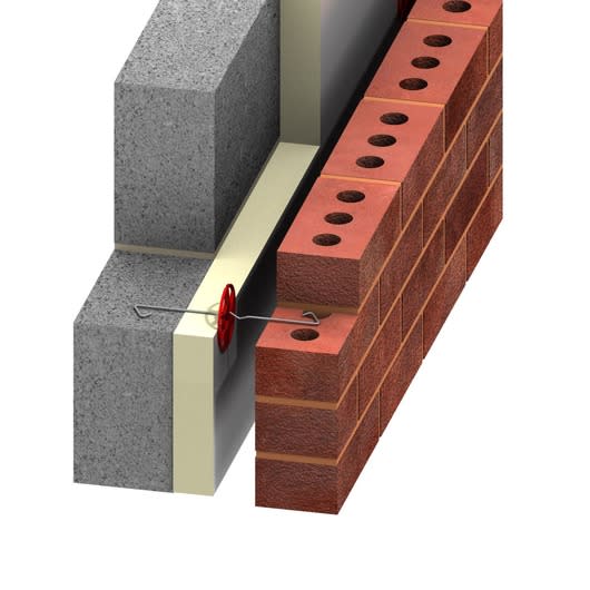 Product image for Celotex CW4000 Partial Fill Cavity Wall Insulation Board 1200mm X 450mm X 50mm Pack Of 11 (5.94m2)