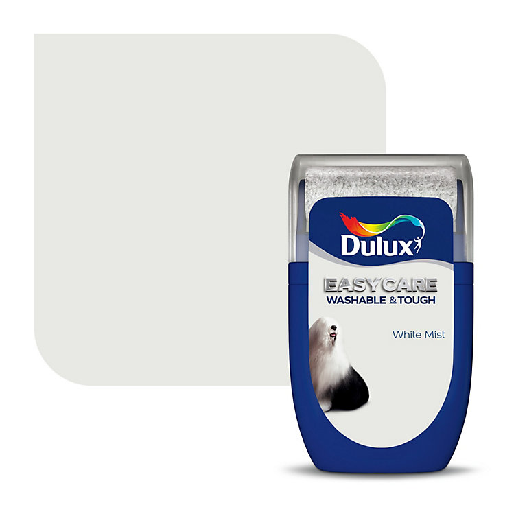 Product image for Dulux Easycare White mist Matt Emulsion paint, 30ml