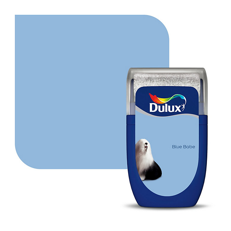 Product image for Dulux Standard Blue babe Matt Emulsion paint, 30ml