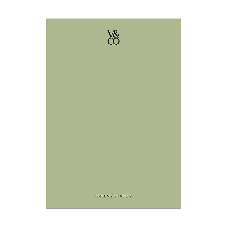 Product image for V&CO Peel & Stick Green Shade 2 Peel & stick Tester
