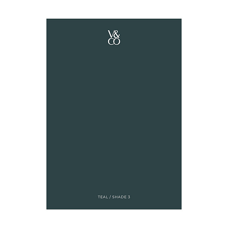 Product image for V&CO Peel & Stick Teal Shade 3 Peel & stick Tester