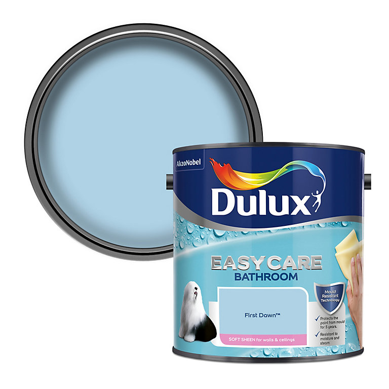 Product image for Dulux Easycare First dawn Soft sheen Emulsion paint, 2.5L