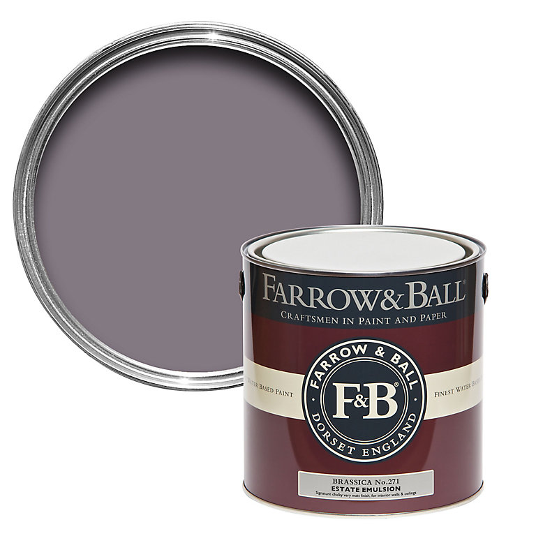 Product image for Farrow & Ball Estate Brassica No.271 Matt Emulsion paint, 2.5L