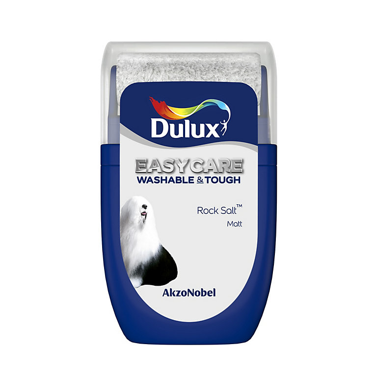 Product image for Dulux Easycare Rock salt Matt Emulsion paint, 30ml