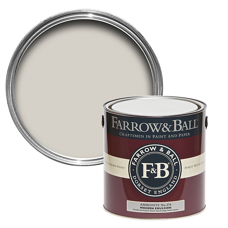 Product image for Farrow & Ball Modern Ammonite Matt Emulsion paint, 2.5L