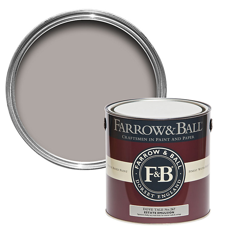 Product image for Farrow & Ball Estate Dove tale No.267 Matt Emulsion paint, 2.5L