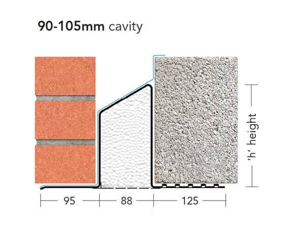 Product image for IG Heavy Duty Steel Cavity Wall Lintel L1/HD 100 750mm