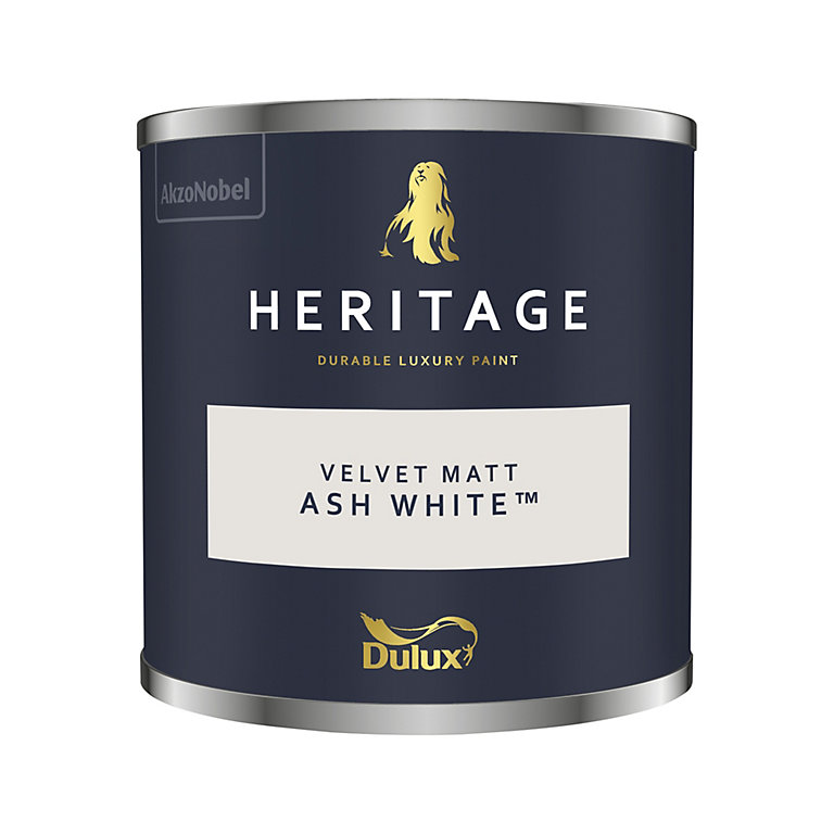 Image of Dulux Heritage Velvet Matt - 125ml Tester Pot - Ash White