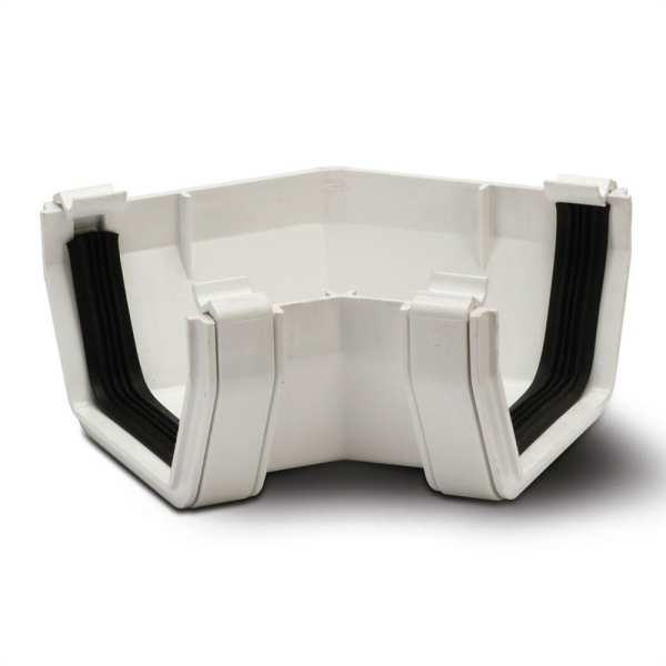 Product image for Square Gutter Angles 135 White 112mm